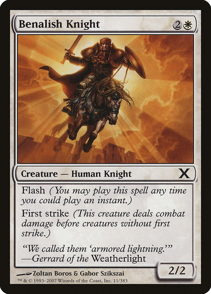 Benalish Knight [Tenth Edition] | Gate City Games LLC