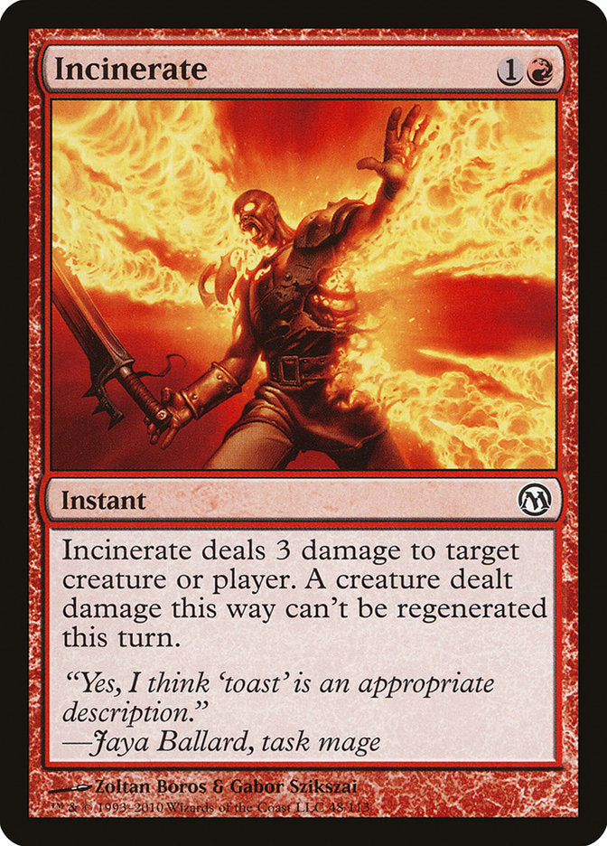 Incinerate [Duels of the Planeswalkers] | Gate City Games LLC