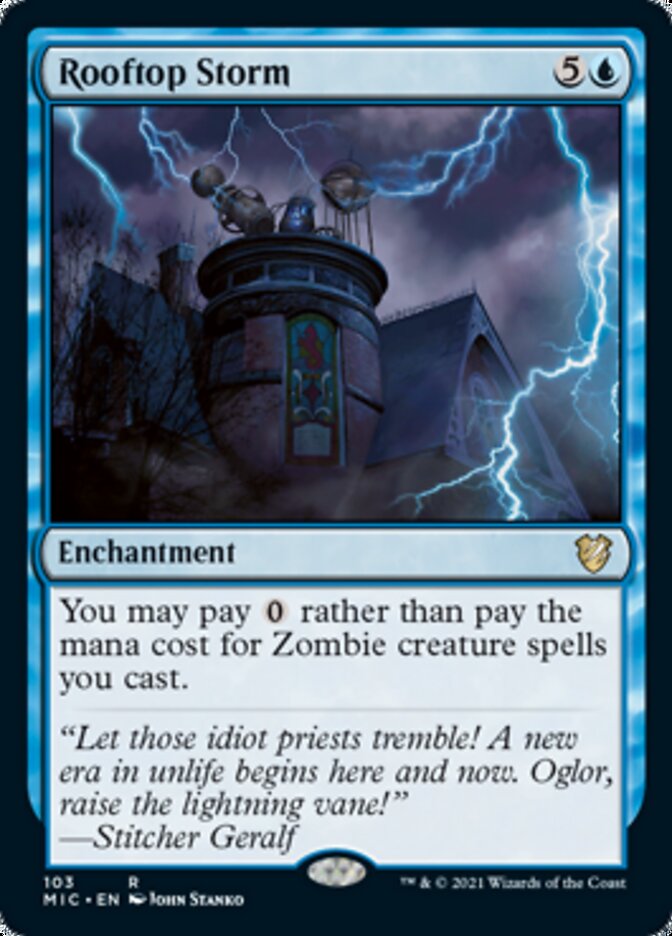 Rooftop Storm [Innistrad: Midnight Hunt Commander] | Gate City Games LLC