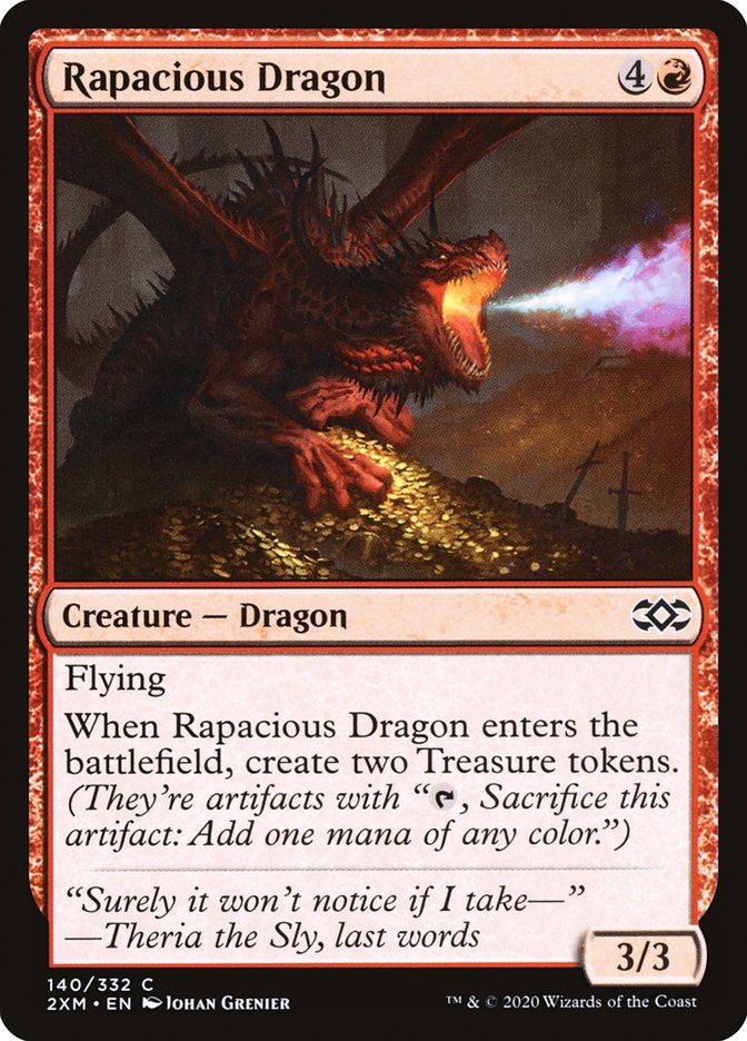 Rapacious Dragon [Double Masters] | Gate City Games LLC