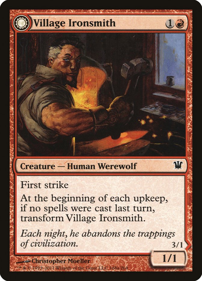 Village Ironsmith // Ironfang [Innistrad] | Gate City Games LLC