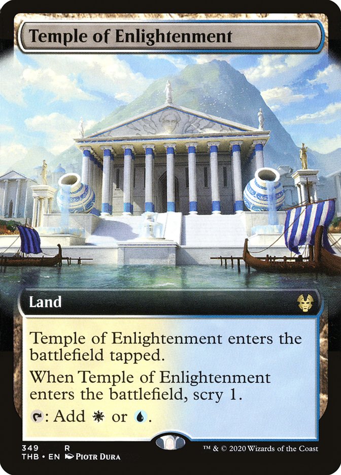 Temple of Enlightenment (Extended Art) [Theros Beyond Death] | Gate City Games LLC