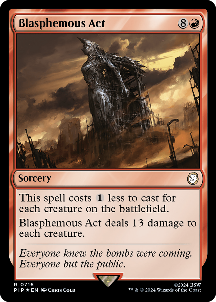 Blasphemous Act (Surge Foil) [Fallout] | Gate City Games LLC