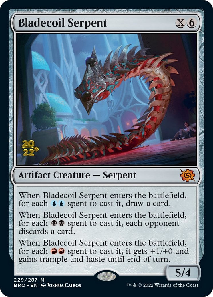 Bladecoil Serpent [The Brothers' War Prerelease Promos] | Gate City Games LLC