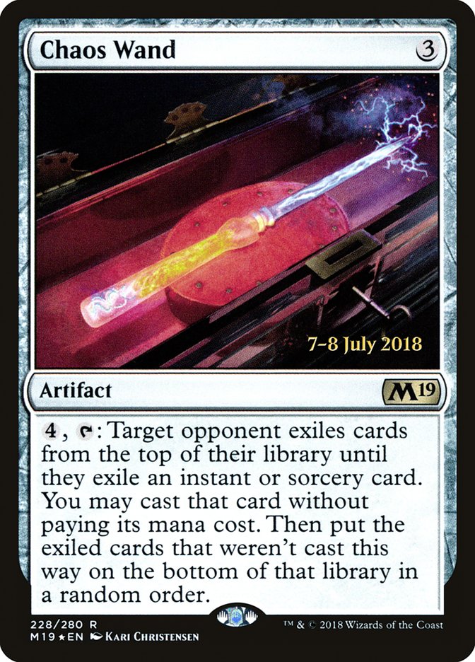 Chaos Wand [Core Set 2019 Prerelease Promos] | Gate City Games LLC
