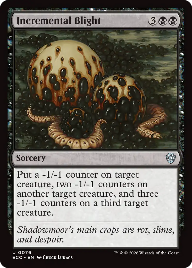 Incremental Blight [Lorwyn Eclipsed Commander] | Gate City Games LLC
