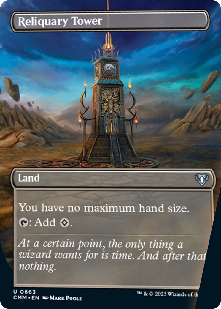 Reliquary Tower (Borderless Alternate Art) [Commander Masters] | Gate City Games LLC