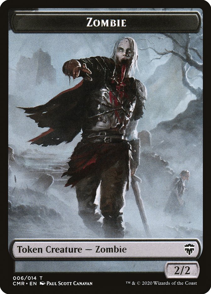Golem // Zombie Double-Sided Token [Commander Legends Tokens] | Gate City Games LLC