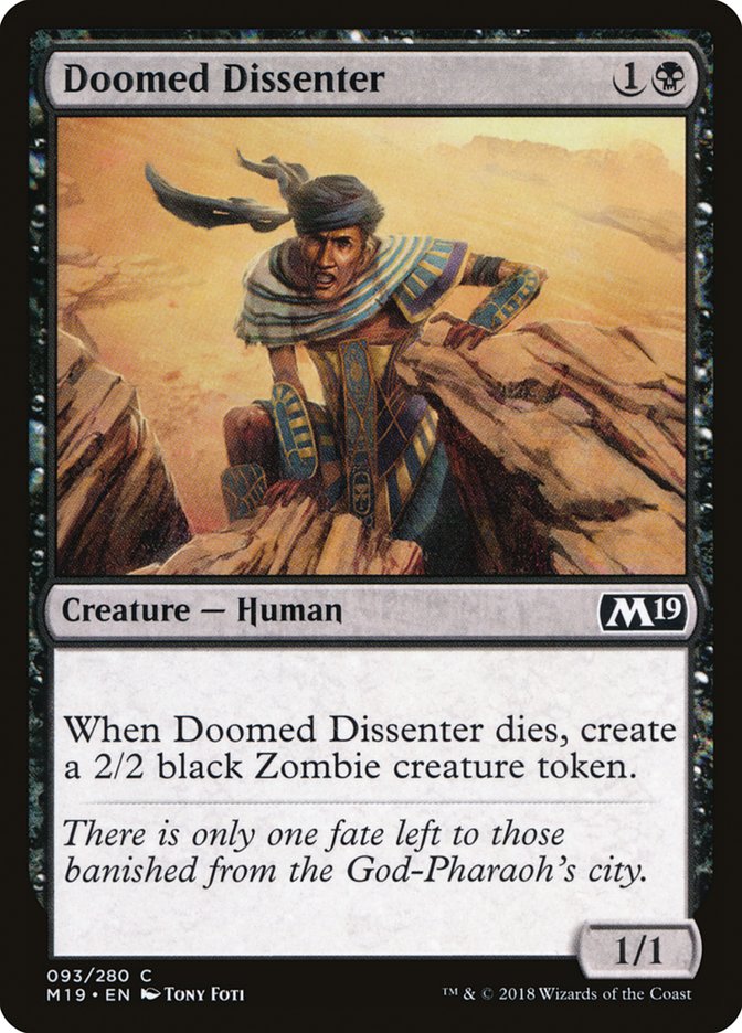 Doomed Dissenter [Core Set 2019] | Gate City Games LLC