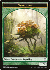 Saproling // Elf Knight Double-Sided Token [Guilds of Ravnica Guild Kit Tokens] | Gate City Games LLC