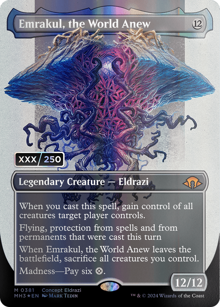 Emrakul, the World Anew (Borderless) (Serial Numbered) [Modern Horizons 3] | Gate City Games LLC