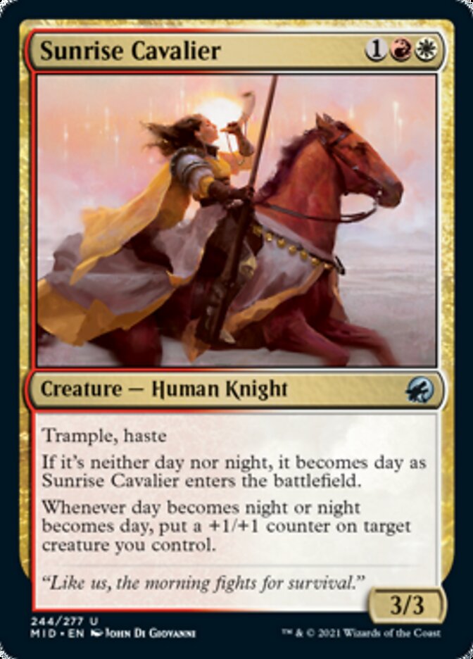 Sunrise Cavalier [Innistrad: Midnight Hunt] | Gate City Games LLC