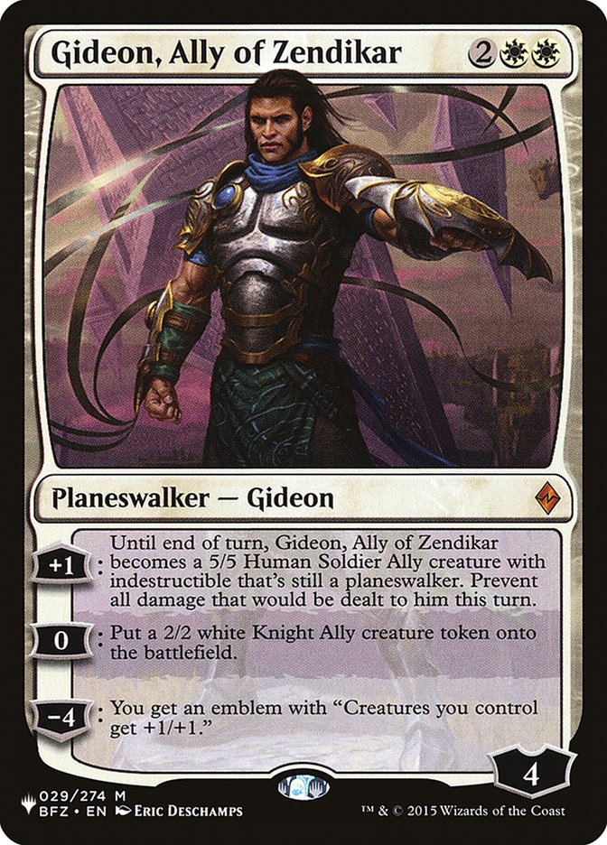 Gideon, Ally of Zendikar [The List] | Gate City Games LLC