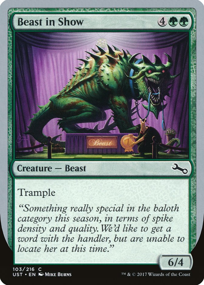 Beast in Show ("Something really special...") [Unstable] | Gate City Games LLC