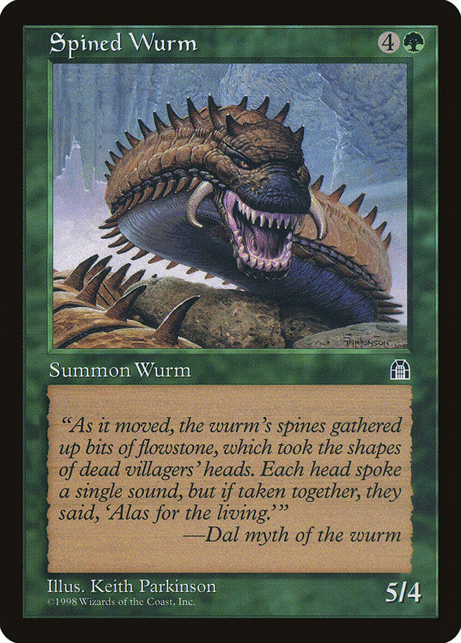 Spined Wurm [Stronghold] | Gate City Games LLC