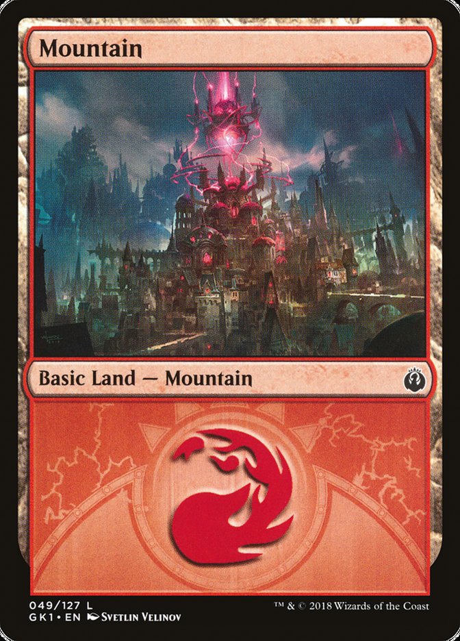 Mountain (49) [Guilds of Ravnica Guild Kit] | Gate City Games LLC
