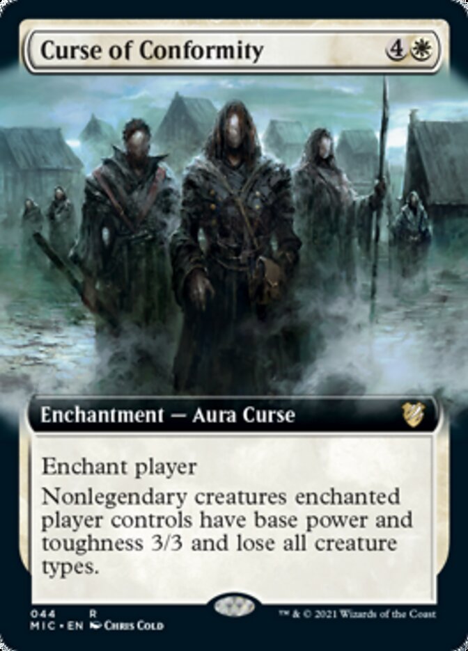 Curse of Conformity (Extended Art) [Innistrad: Midnight Hunt Commander] | Gate City Games LLC