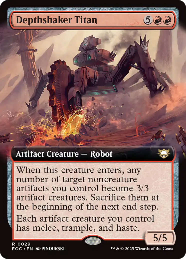 Depthshaker Titan (Extended Art) [Edge of Eternities Commander] | Gate City Games LLC