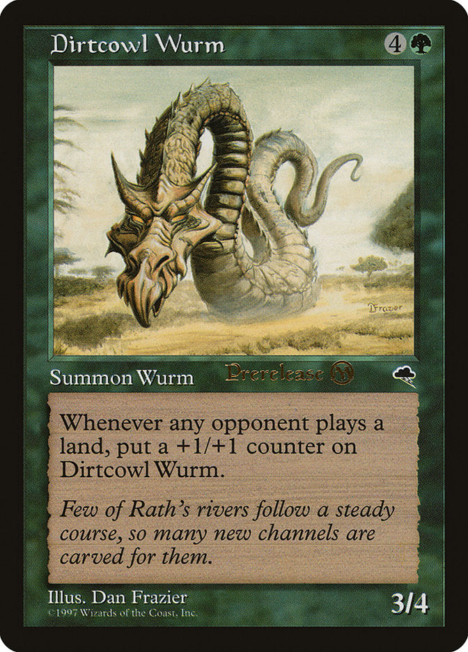 Dirtcowl Wurm [Tempest Promos] | Gate City Games LLC