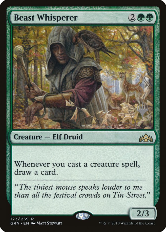 Beast Whisperer (Promo Pack) [Guilds of Ravnica Promos] | Gate City Games LLC