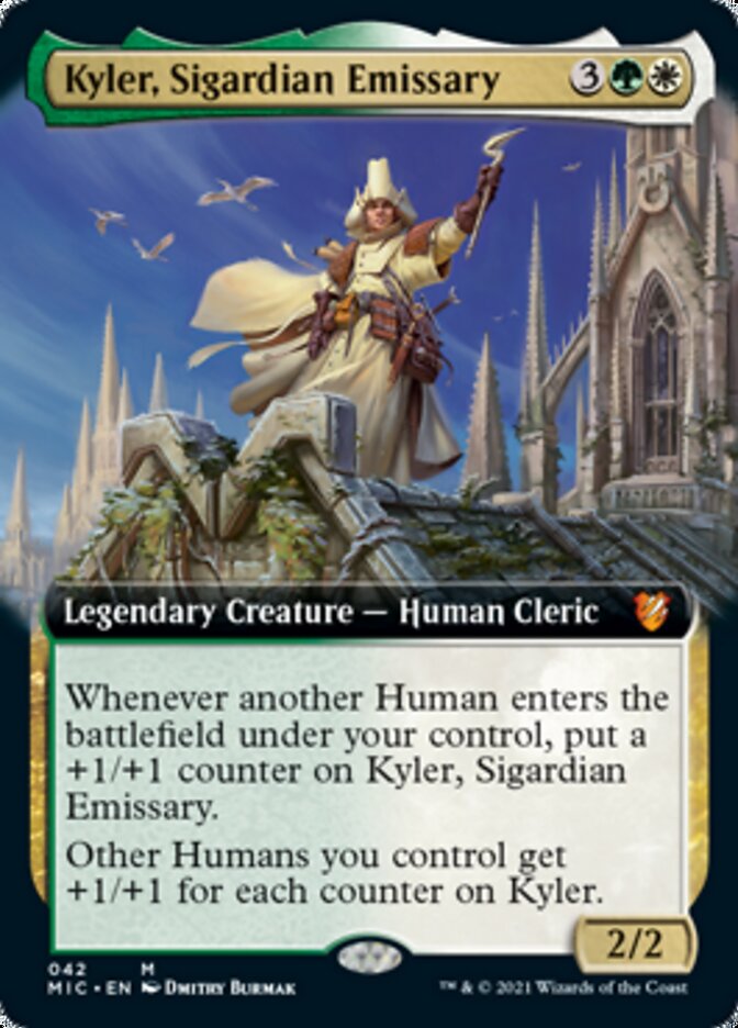 Kyler, Sigardian Emissary (Extended Art) [Innistrad: Midnight Hunt Commander] | Gate City Games LLC