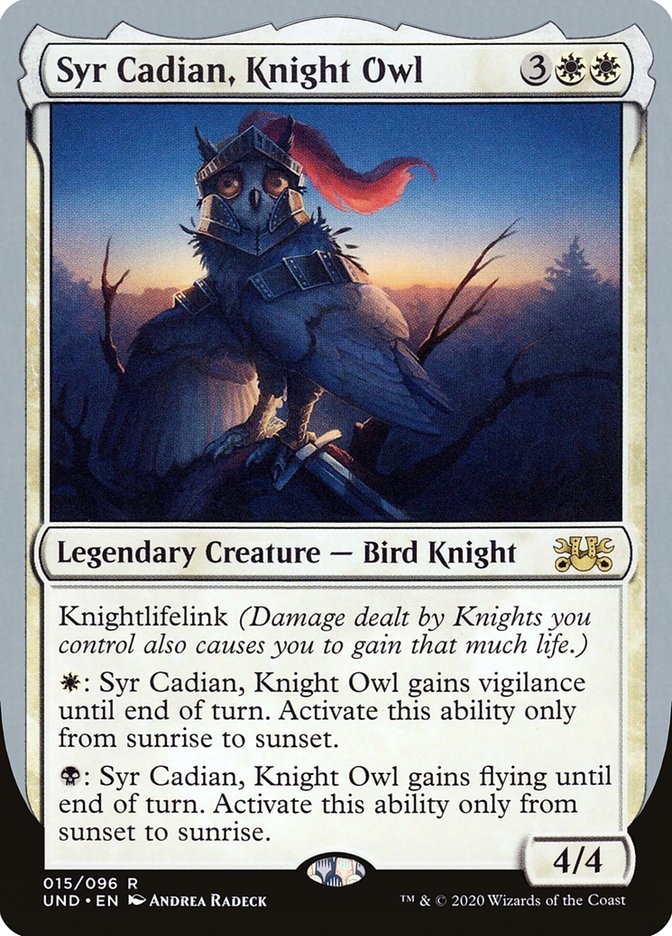 Syr Cadian, Knight Owl [Unsanctioned] | Gate City Games LLC
