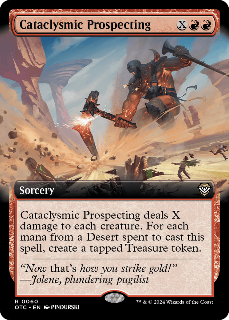 Cataclysmic Prospecting (Extended Art) [Outlaws of Thunder Junction Commander] | Gate City Games LLC