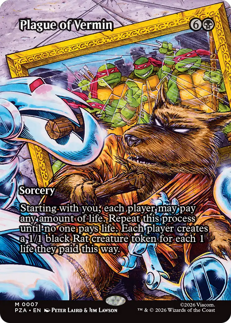 Plague of Vermin (Borderless) [Teenage Mutant Ninja Turtles Eternal-Legal] | Gate City Games LLC