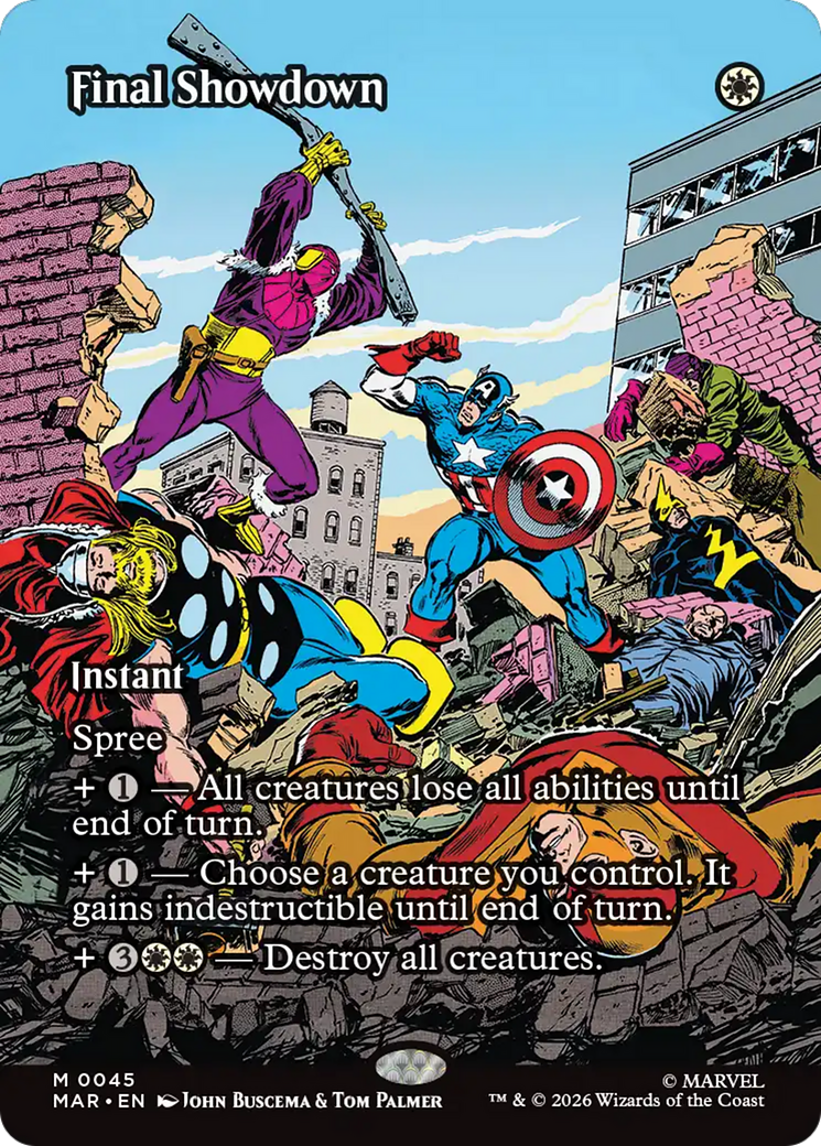 Final Showdown (Borderless) [Marvel Universe: Eternal-Legal] | Gate City Games LLC