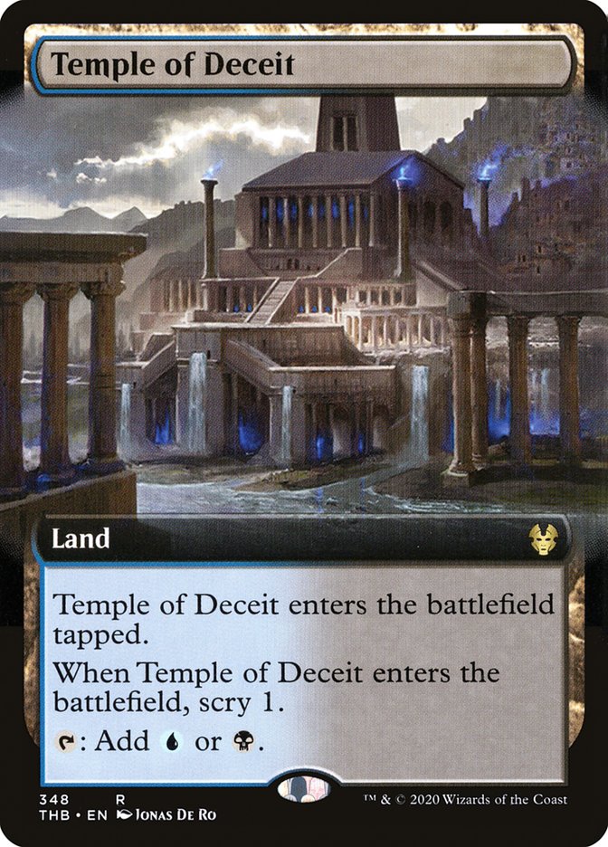 Temple of Deceit (Extended Art) [Theros Beyond Death] | Gate City Games LLC