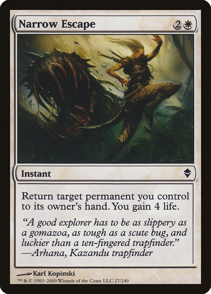 Narrow Escape [Zendikar] | Gate City Games LLC