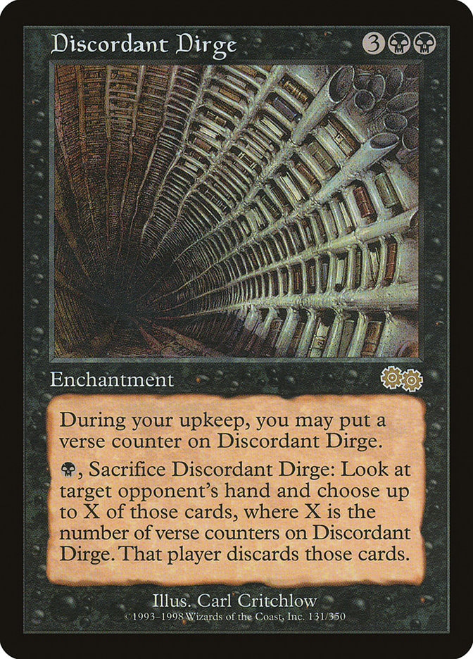Discordant Dirge [Urza's Saga] | Gate City Games LLC