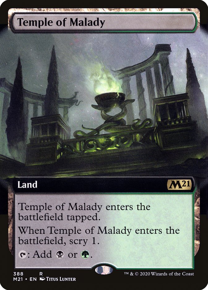 Temple of Malady (Extended Art) [Core Set 2021] | Gate City Games LLC
