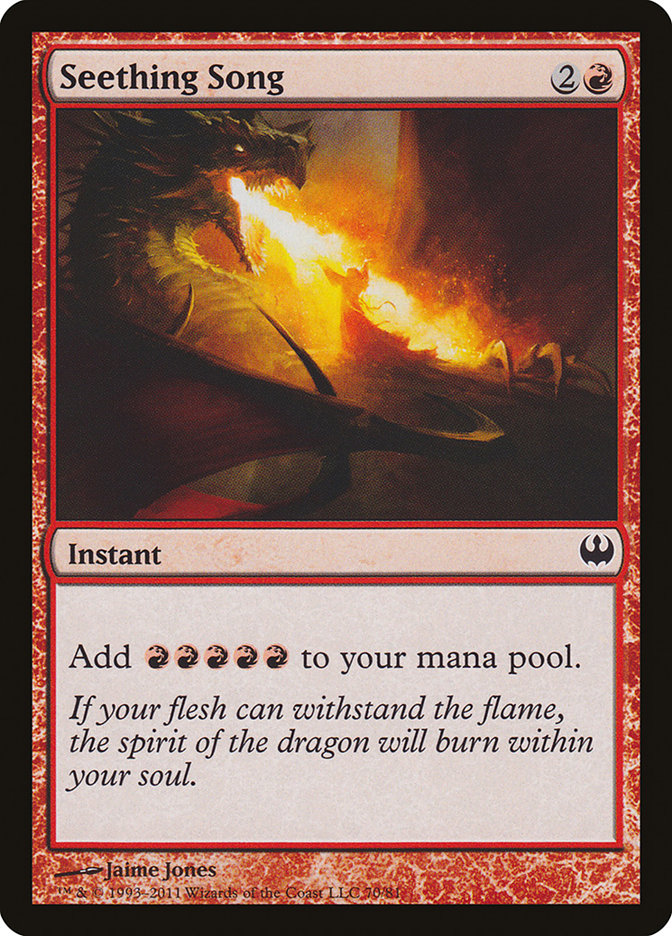 Seething Song [Duel Decks: Knights vs. Dragons] | Gate City Games LLC