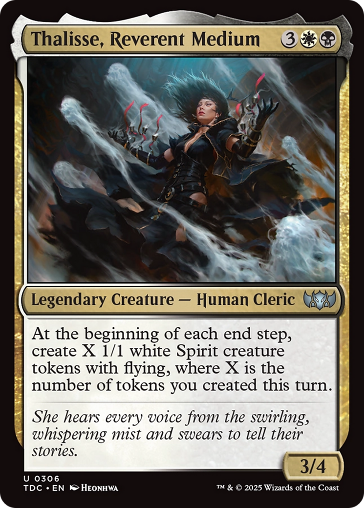 Thalisse, Reverent Medium [Tarkir: Dragonstorm Commander] | Gate City Games LLC