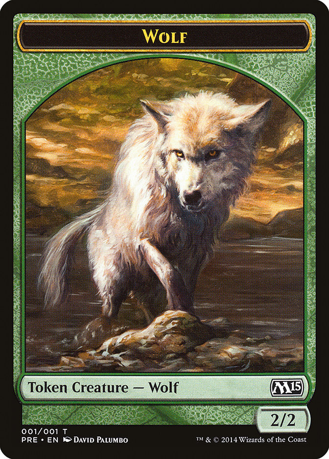 Wolf Token [Magic 2015 Prerelease Promos] | Gate City Games LLC