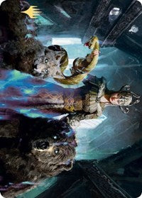 Kolvori, God of Kinship Art Card (Gold-Stamped Signature) [Kaldheim Art Series] | Gate City Games LLC