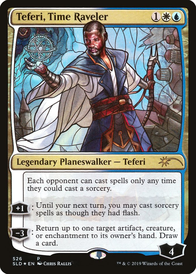 Teferi, Time Raveler (Stained Glass) [Secret Lair Drop Promos] | Gate City Games LLC