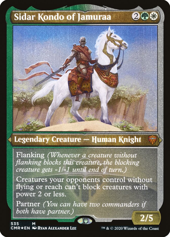 Sidar Kondo of Jamuraa (Etched) [Commander Legends] | Gate City Games LLC