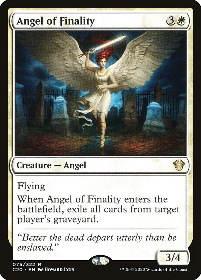 Angel of Finality [Commander 2020] | Gate City Games LLC