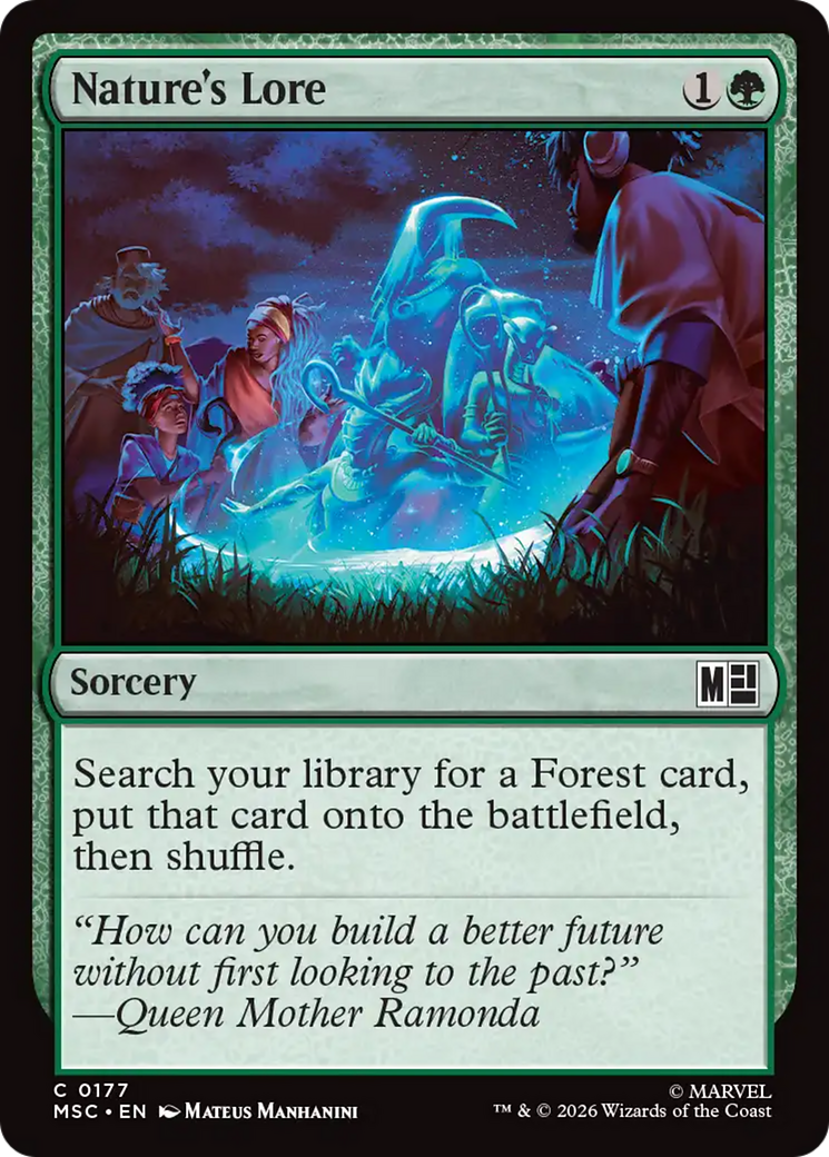 Nature's Lore (Surge Foil) [Marvel Super Heroes Commander] | Gate City Games LLC