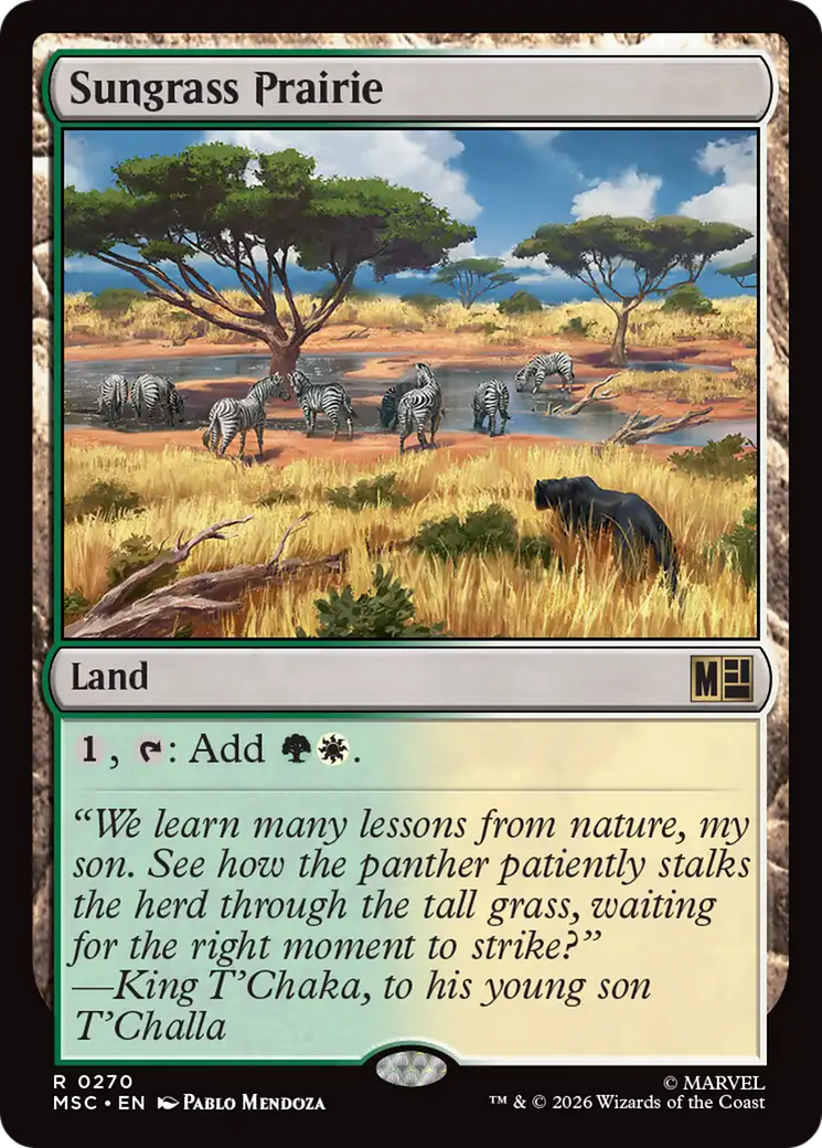 Sungrass Prairie (Surge Foil) [Marvel Super Heroes Commander] | Gate City Games LLC