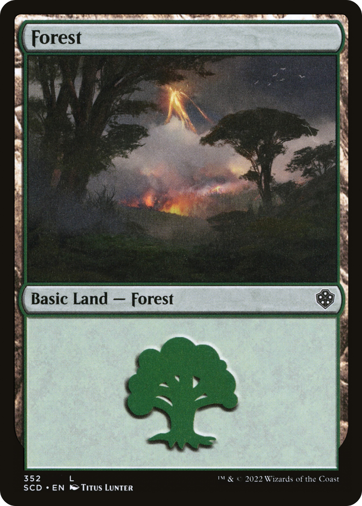 Forest (352) [Starter Commander Decks] | Gate City Games LLC