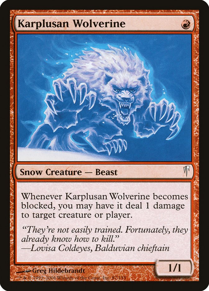 Karplusan Wolverine [Coldsnap] | Gate City Games LLC