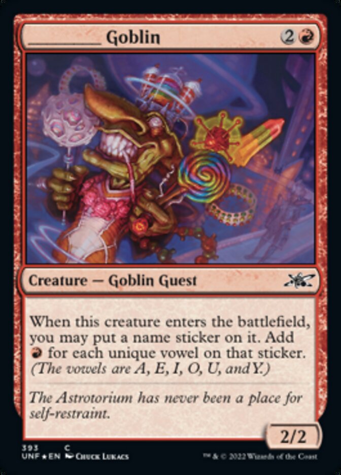 _____ Goblin (Galaxy Foil) [Unfinity] | Gate City Games LLC