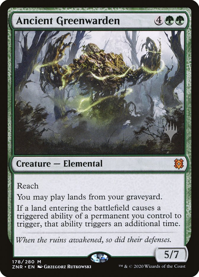 Ancient Greenwarden (Promo Pack) [Zendikar Rising Promos] | Gate City Games LLC