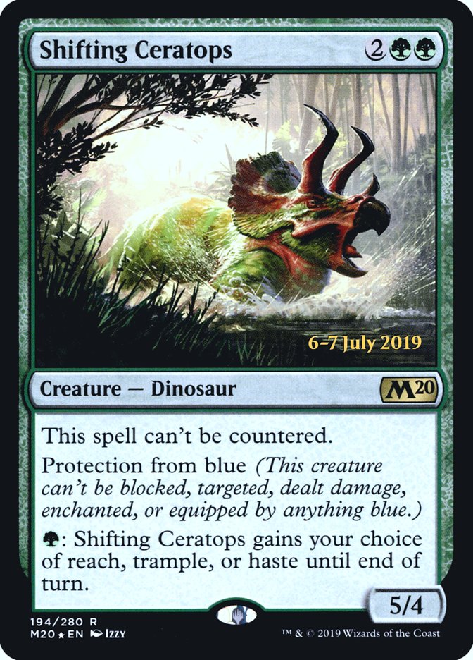 Shifting Ceratops [Core Set 2020 Prerelease Promos] | Gate City Games LLC