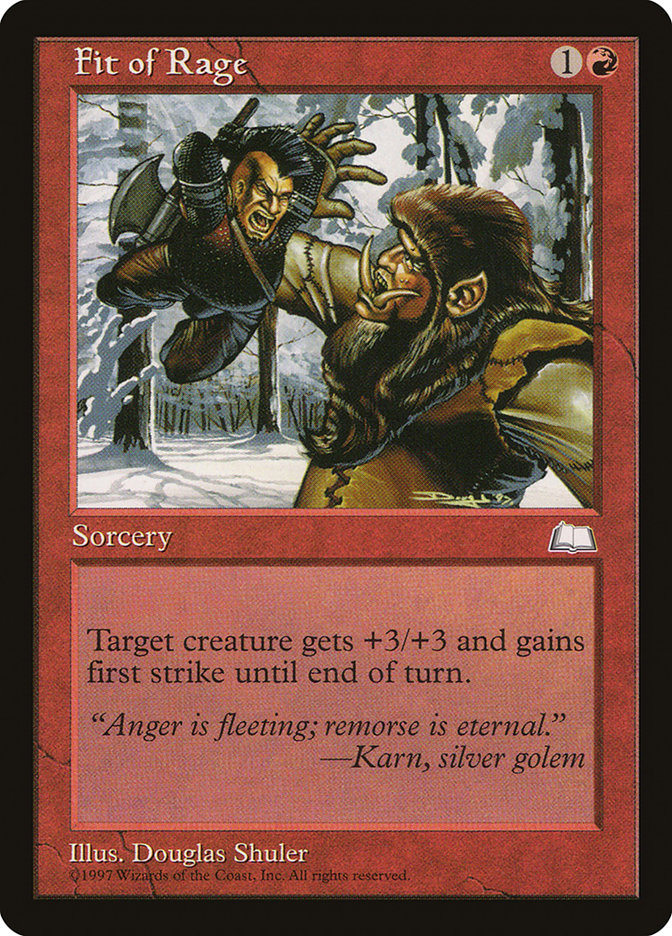 Fit of Rage [Weatherlight] | Gate City Games LLC