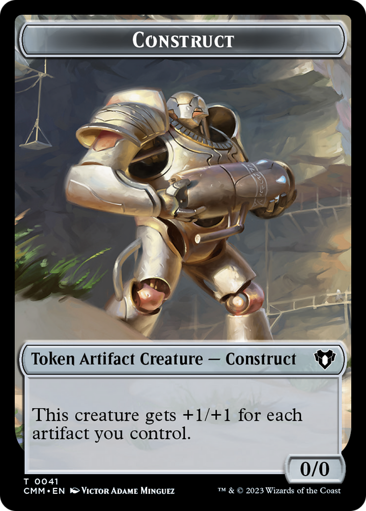 Thopter // Construct (41) Double-Sided Token [Commander Masters Tokens] | Gate City Games LLC