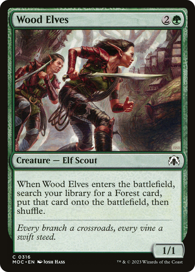 Wood Elves [March of the Machine Commander] | Gate City Games LLC